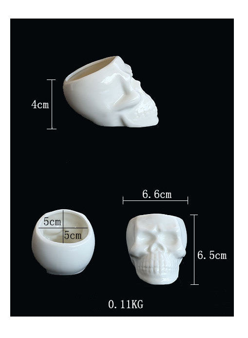 Mini Skull/Face Cute Ceramic Plant Planter